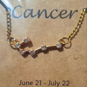 Zodiac Constellation Cancer necklace